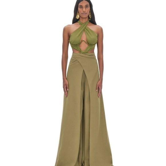 Andrea Iyamah Wrap Thema pants NWT - Green - Picture 6 of 7